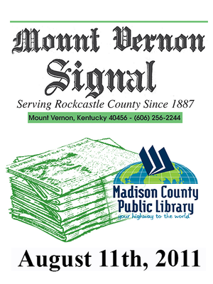 cover image of Mount Vernon Signal 08/11/2011